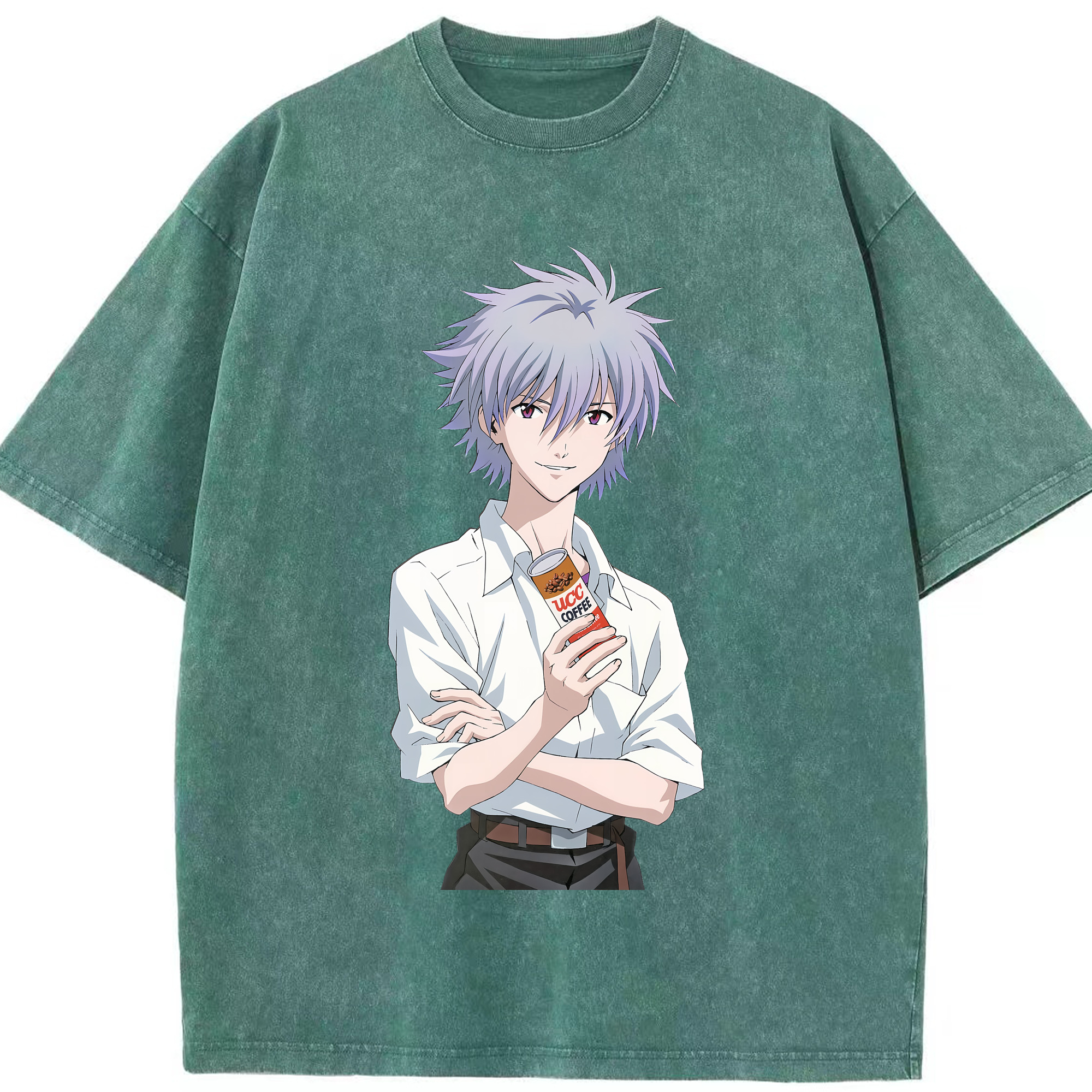 （画像用） EVA 新世紀エヴァンゲリオン 綿100% ヴィンテージ風 半袖Tシャツ（フロントプリント）